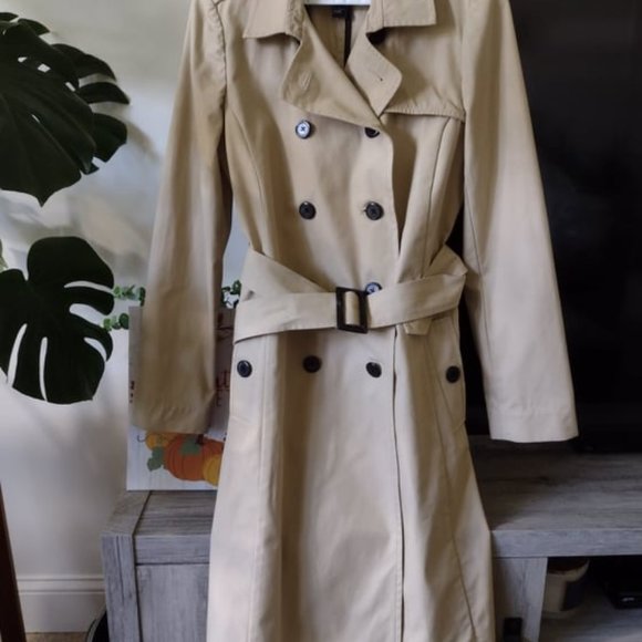 Forever 21 Belted Trench Coat Khaki - Picture 2 of 4
